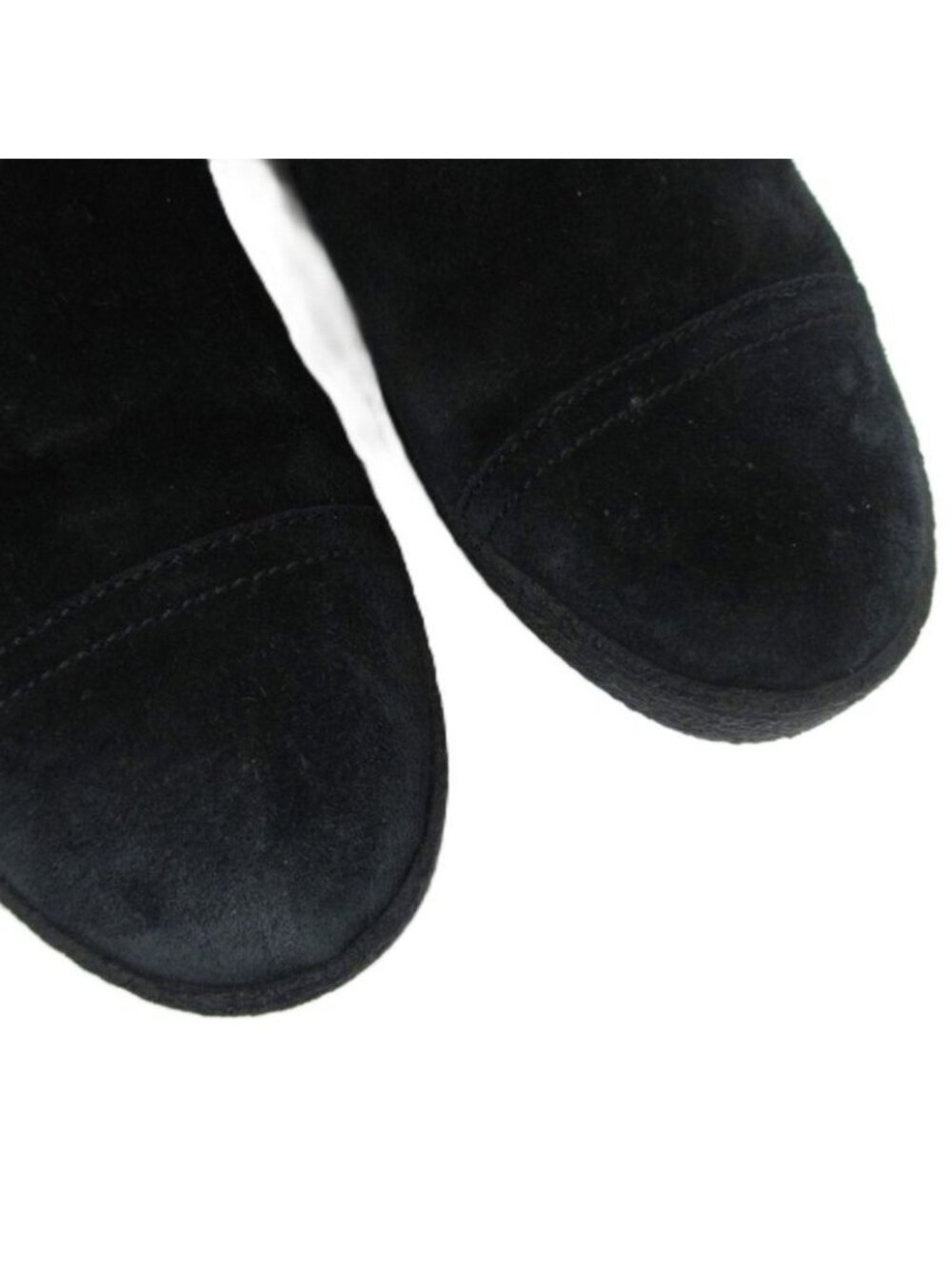 Chanel Quilted Mouton Long Boots Coco Mark Leather 35 Black - Picture 8 of 9